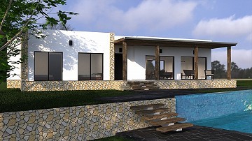 Schöne Neubauvilla mit 3 Schlafzimmern und 2 Bädern in Pinoso.(In wenigen Monaten fertig)