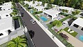 Modern Independent villas with private pool,3 bedrooms,2 bathrooms on 550 m2 plot in Real Estate Alicante